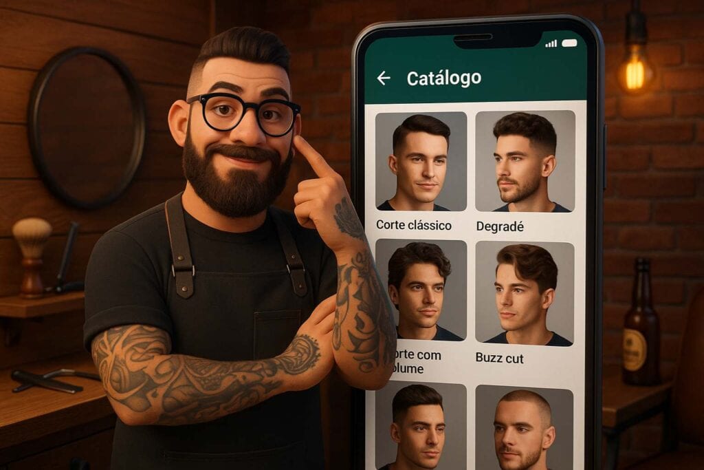 catálogo no whatsapp barbeiro